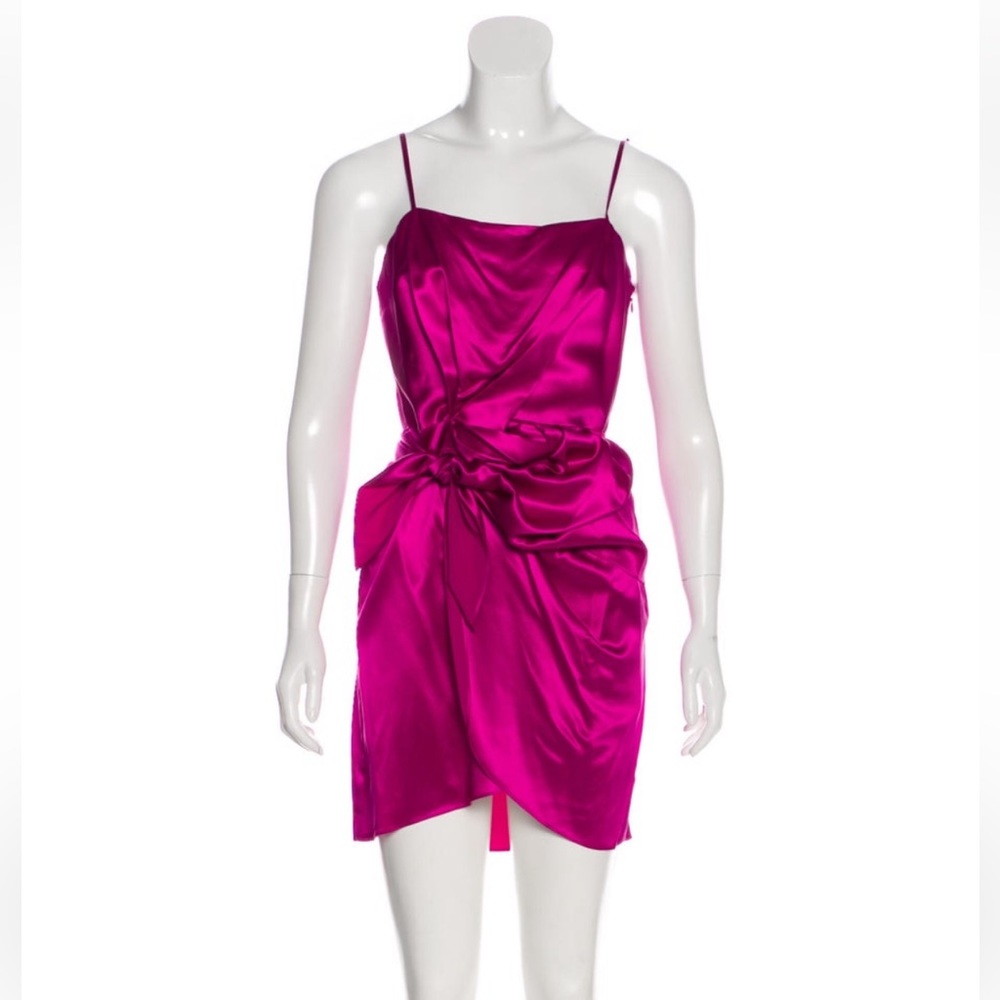 Silk Cascade Mini Dress